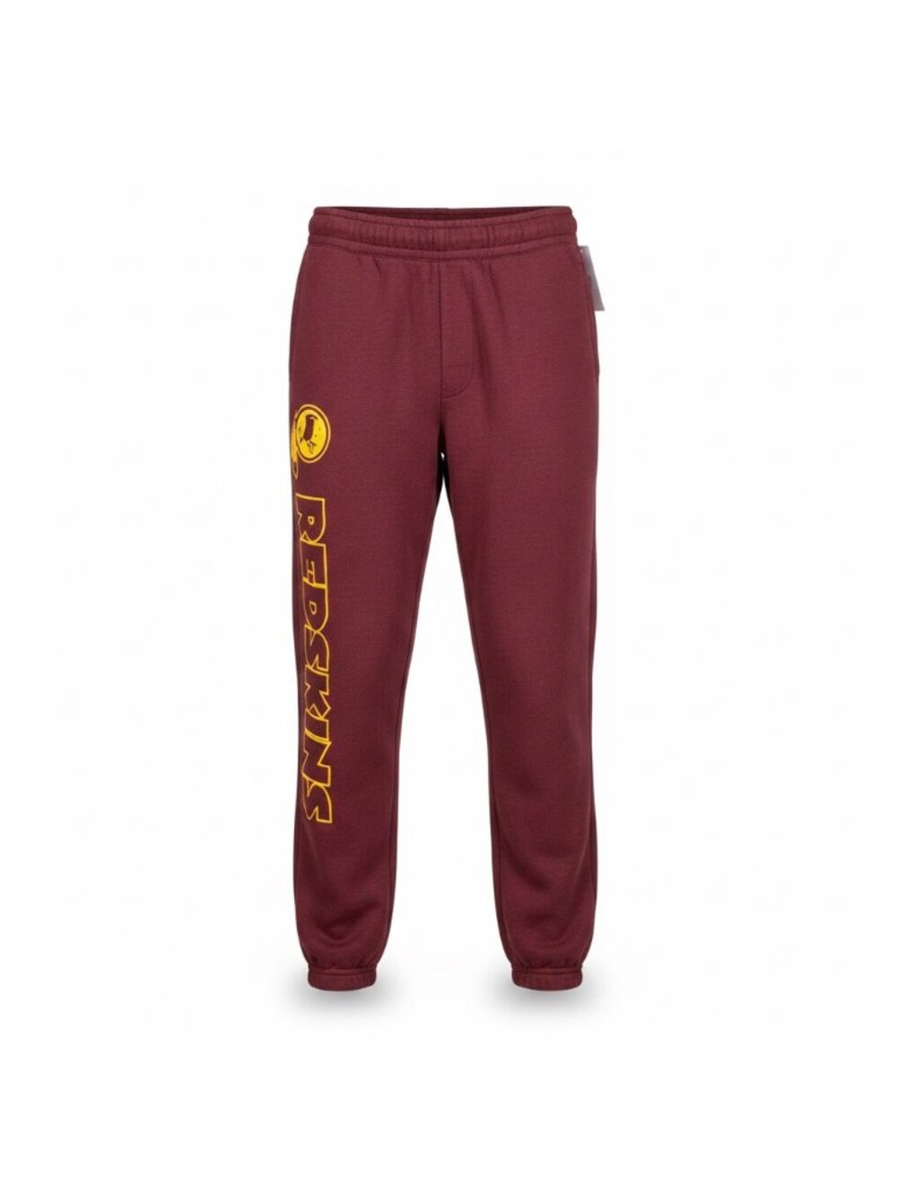 NFL Mens Burgundy Cotton-Blend Redskins Sweatpants Logo Print Team Apparel Sz M